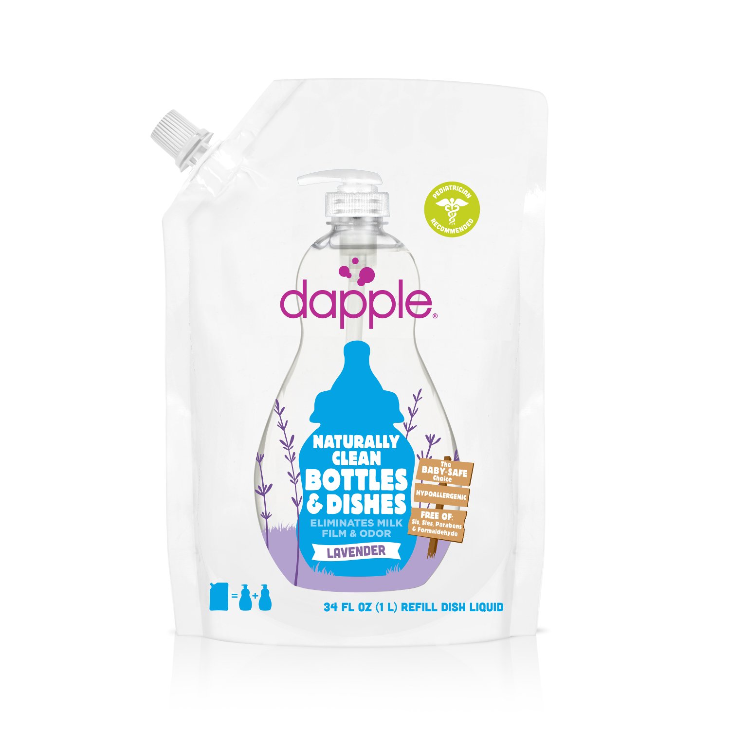 Quirks Marketing Philippines - Dapple - Naturally Clean Bottles & Dishes Refill Pack